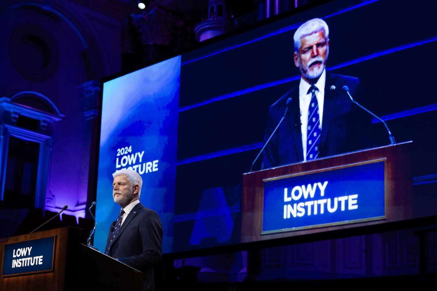 Czech Republic President Petr Pavel delivered the 2024 Lowy Lecture on 26 November (Lowy Institute)