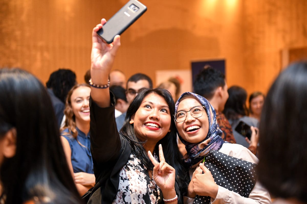 A reception for participants in the New Colombo Plan at the Australian Embassy, Jakarta (DFAT)