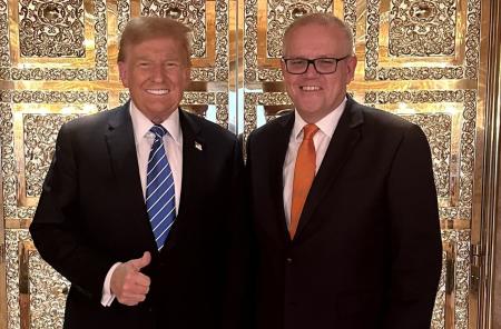Was that a future Ambassador Morrison meeting a soon-to-be again President Trump?