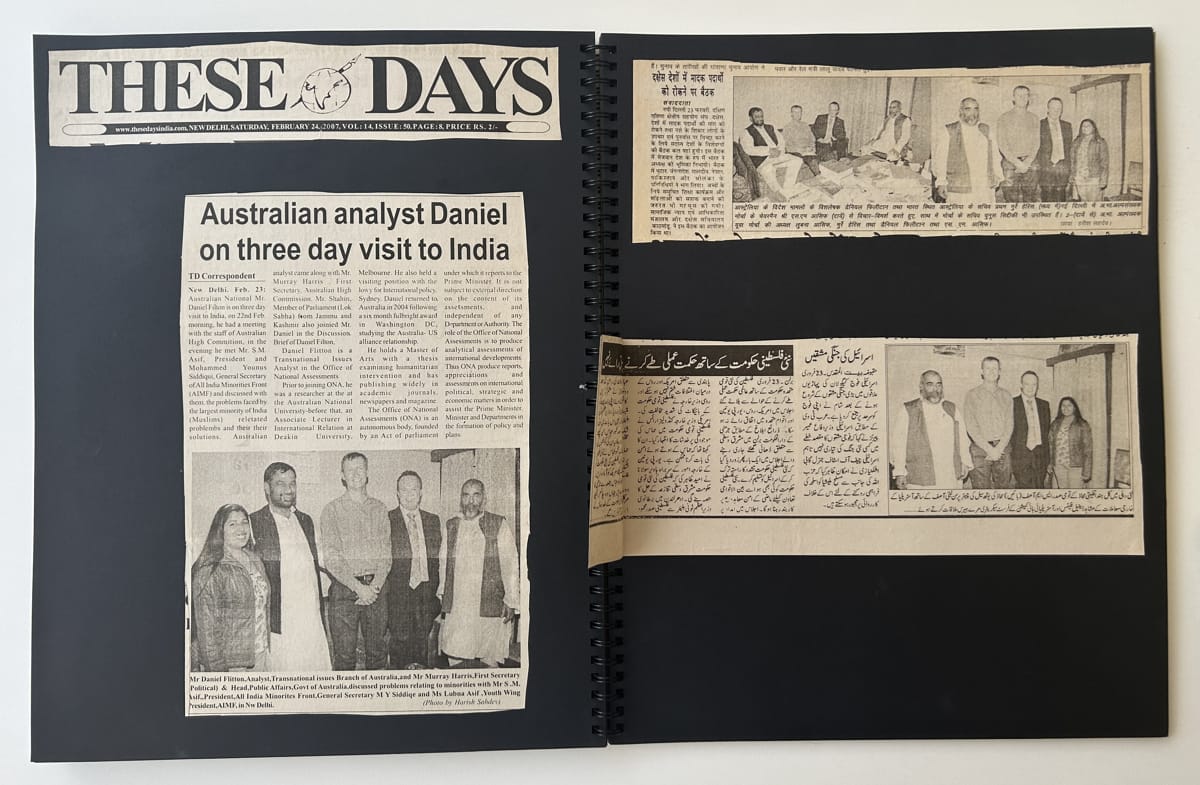 A newspaper clipping of a story appearing in an Indian newspaper These Days